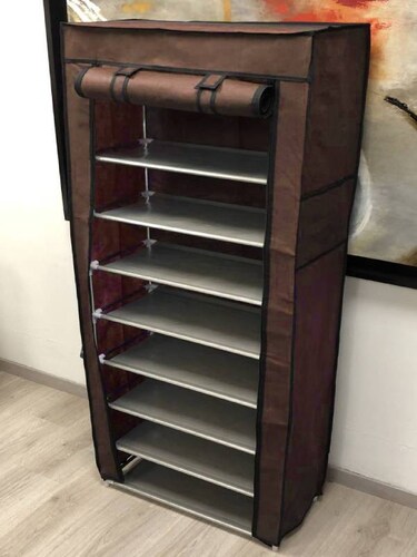 Rack Zapatera Zapatero Moderna 9 Niveles Organizador Zapatos color CAFE