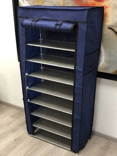 Rack Zapatera Zapatero Moderna 9 Niveles Organizador Zapatos color AZUL