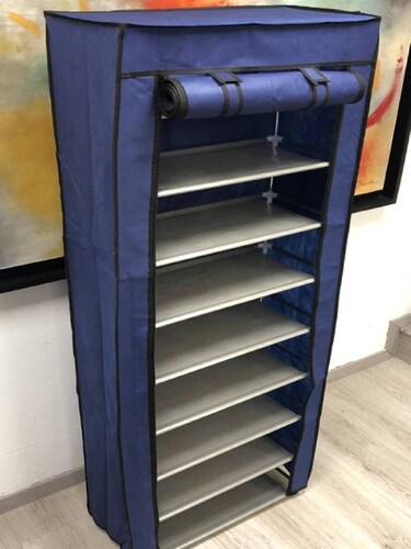 Rack Zapatera Zapatero Moderna 9 Niveles Organizador Zapatos color AZUL