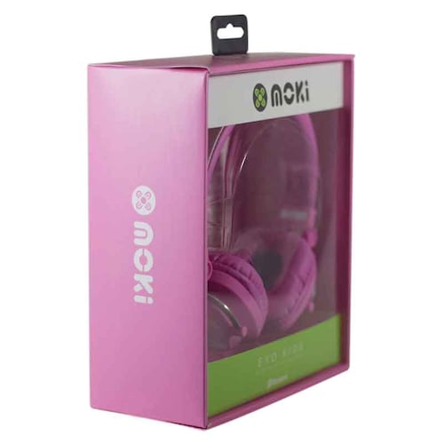 Audífonos de Diadema Bluetooth para Niño y Niña Exo Kids Rosa Moki