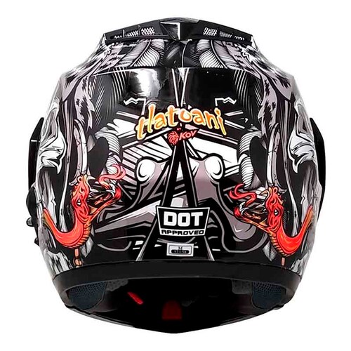 CASCO KOV STEALTH TLATOANI NEGRO  MATE ABATIBLE CERTIFICADO MOTO