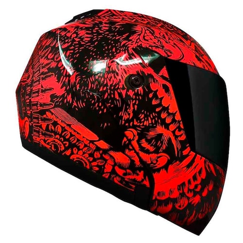 CASCO KOV STEALTH ZAPATA ROJO ABATIBLE CERTIFICADO PARA MOTO 