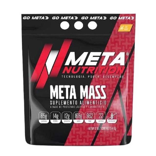 Ganador Meta Nutrition Meta Mass 12 Lbs. 22 Serv. - Galletas con Crema