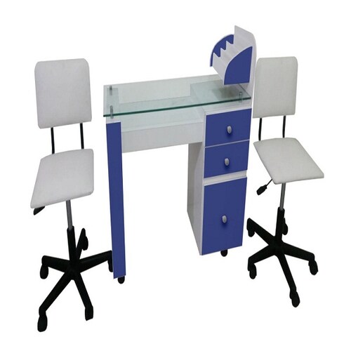 Mesa de manicure Morphosis Azul Quickliss