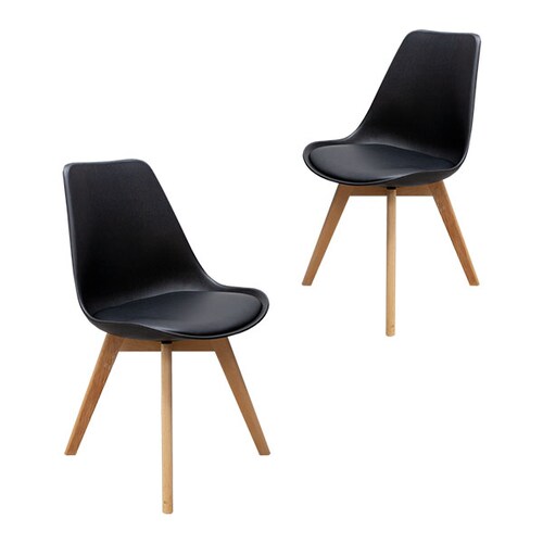 Pack De 4 Sillas Minimalista Capri Negro.
