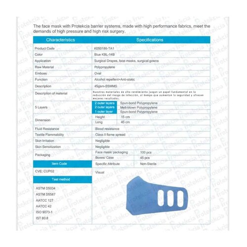 Cubrebocas Mascarilla Ajustable 5 Microcapas Filtro 99.88% 