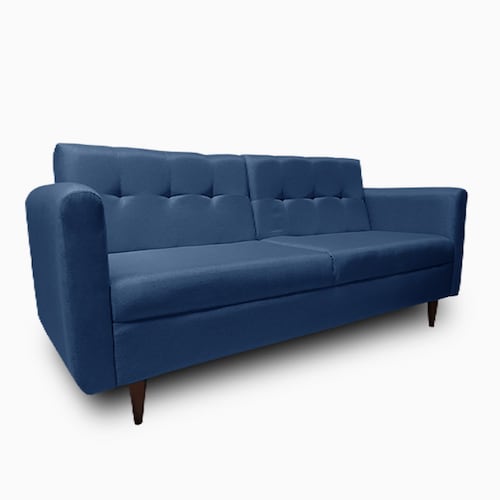 Sofa cama Palermo tela Michell Azul // ENTREGA A CDMX Y ZONA METROPOLITANA.