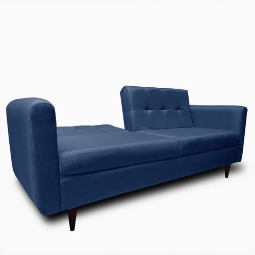 Sofa cama Palermo tela Michell Azul // ENTREGA A CDMX Y ZONA METROPOLITANA.