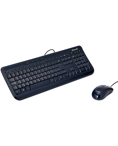 Teclado y Mouse Microsoft Set Desktop 600 Wired Spanish USB (3J2-00008)