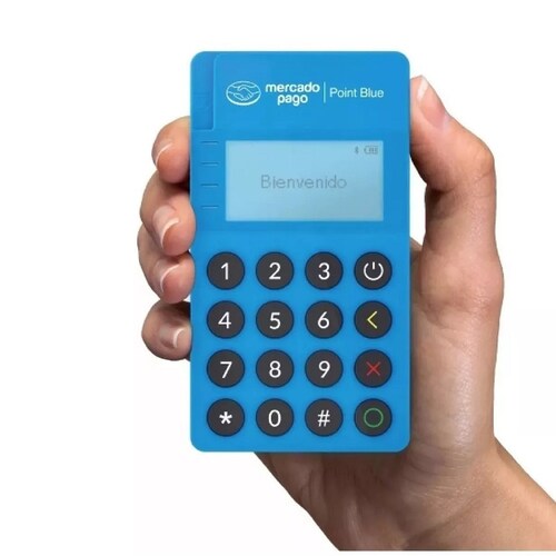 Lector De Tarjetas de Crédito y Débito MercadoPago Point Blue Con Bluetooth