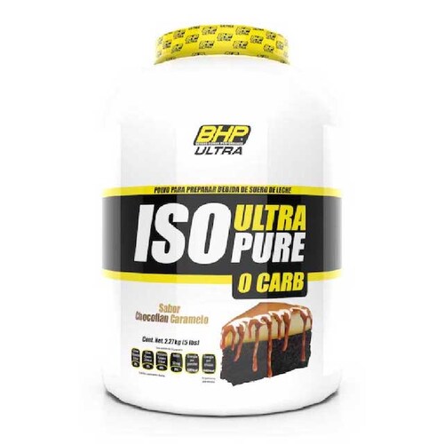 BHP Nutrition ISO UltraPure 0 Carbs. 5 Lbs. 70 Serv. - Vainilla