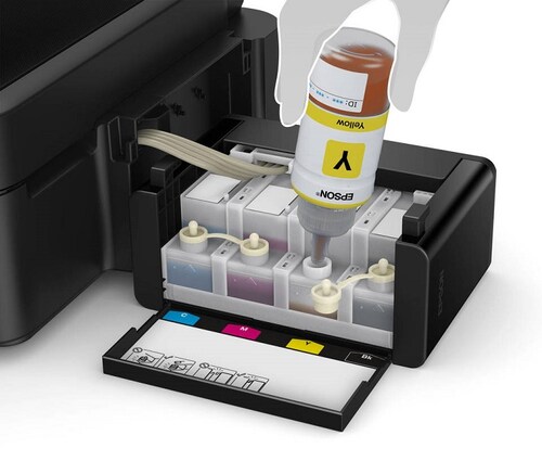 Multifuncional Epson EcoTank L-380, Tanque de Tinta, Imprime, Copia y Escanea C11CF43301