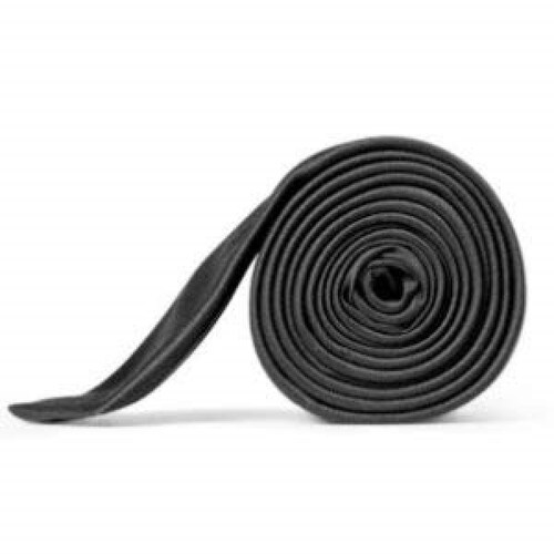 Corbata Negra Lisa Fina 100% Poliéster Elegante 7.6 Cm By Puentes Denver