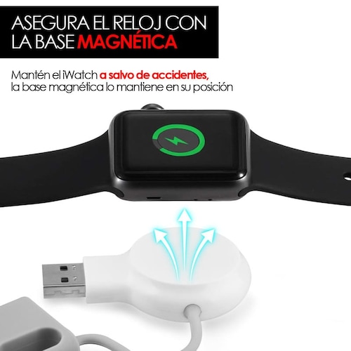Cargador Apple Watch Portátil Inalámbrico Serie 1-4 Redlemon