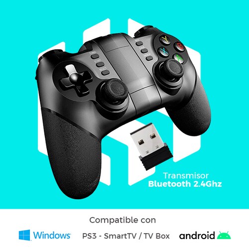 Control Inalámbrico íPega PG9076 para Smartphone PS3 Tablet Emulador y Windows 
