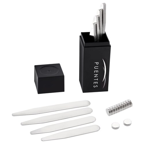 Varillas (Ballenas) de Acero Inoxidable Para Cuello de Camisa Juego de 24 Pzs C/ Imanes 