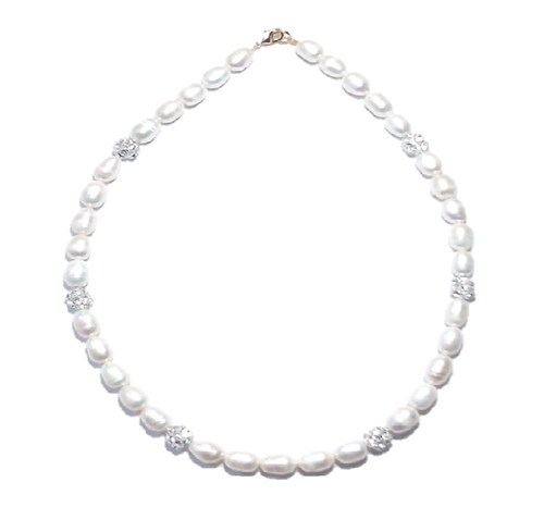 Collar Pulsera Aretes De Perla Cultivada Tornasol A020.