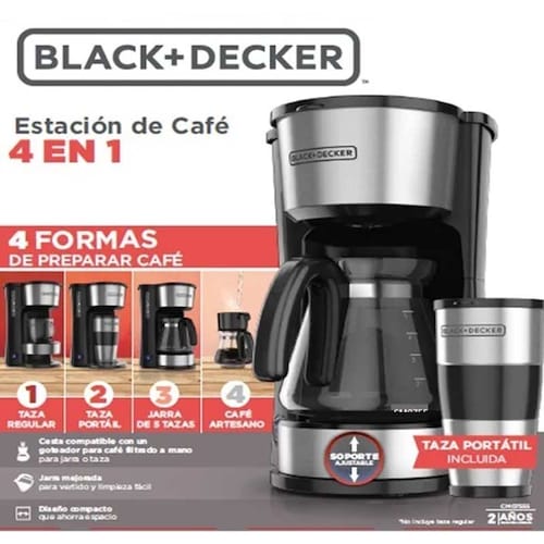 Cafetera 4 En 1 Jarra Termo Portatil Black And Decker