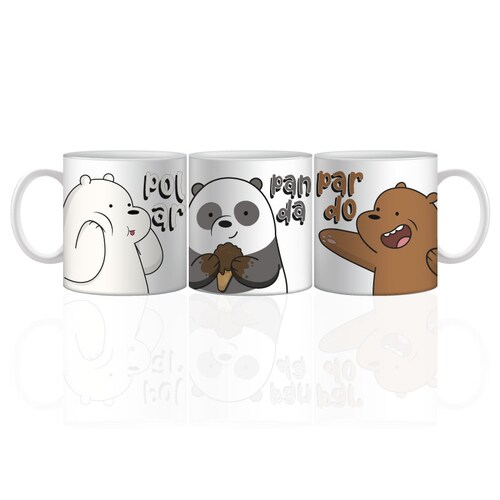 JUEGO DE 3 TAZAS DE CERAMICA DISEÑO ESCANDALOSOS  HEROE SHOP