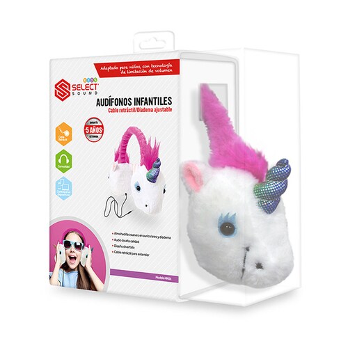 Audifonos Hi-fi Kids Blanco Select Sound HK01