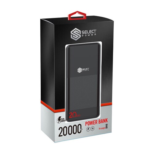 Power Bank Negra 20,000 Mah Select Power PB20