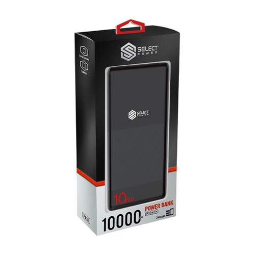 Power Bank Negra De 10,000 Mah Select Power PB10