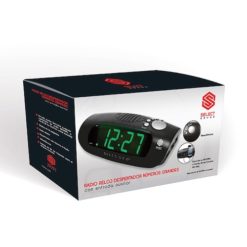 Radio reloj despertador digital de 5.1 '' reloj despertador con