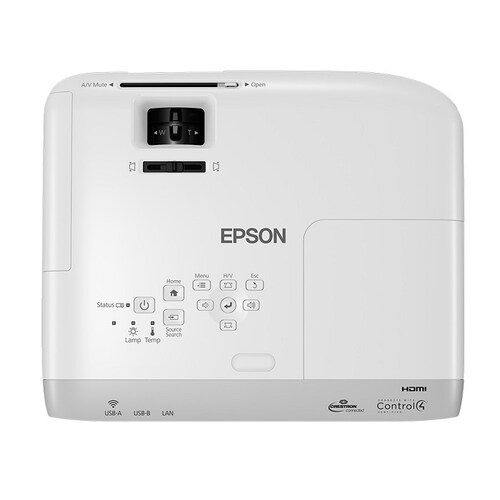 Proyector Epson Powerlite W39, 3500 Lumens, WXGA, 12,000 Horas De Vida (V11H856020)