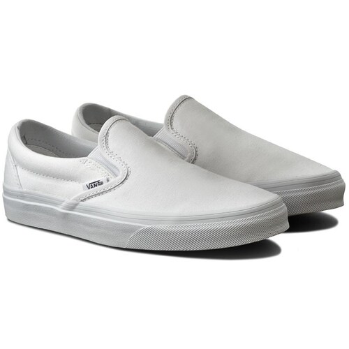 Tenis Vans Classic Slip-On True White Unisex Originales VN000EYEW00