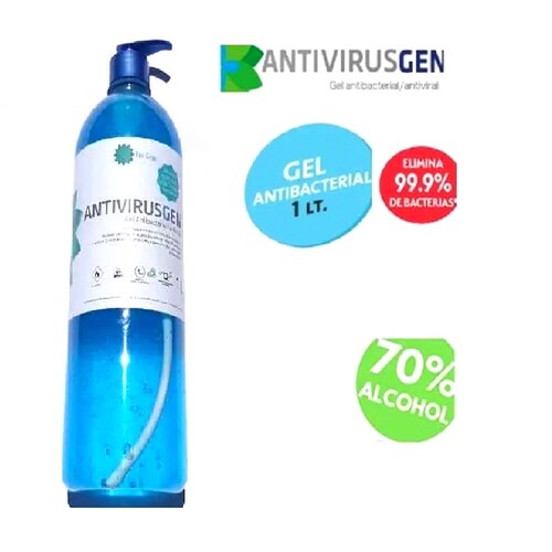 Gel Antibacterial-antiviral Bio Gen 1 Litro Con Dispensador