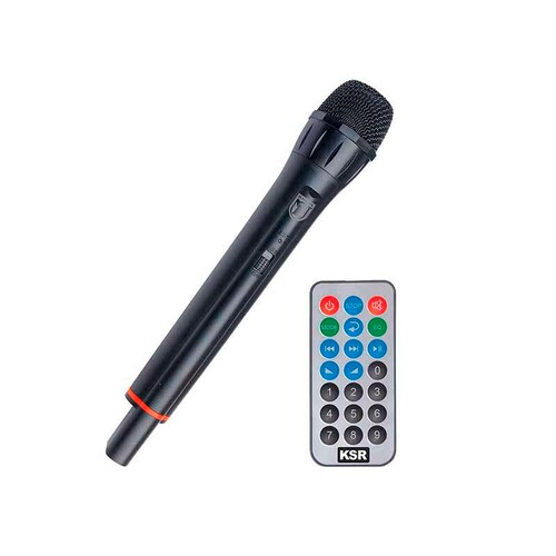 Bafle Recargable de 12" con Micrófono Inálambrico. 12,000W PMPO - Kaiser MSA-8012