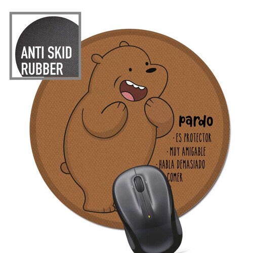 ESCANDALOSOS DESCRIPCIÓN SET 3 MOUSE PAD, BASE ANTIDESLIZANTE, HEROE SHOP
