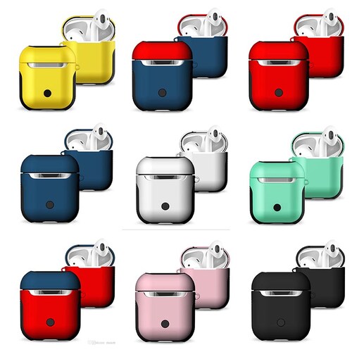 Funda Airpods Protector Silicon Duro Premium 9 Colores 