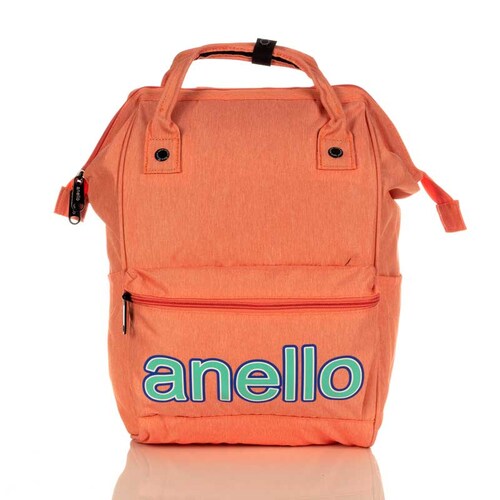 Handbag Anello Original Peach Letters
