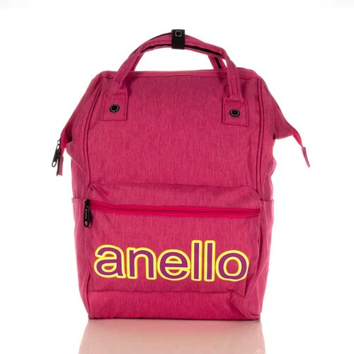 Handbag Anello Original Pink Letters