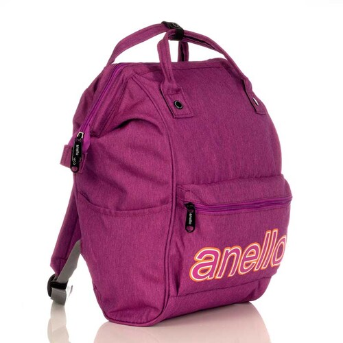 Handbag Anello Original Purple Letters
