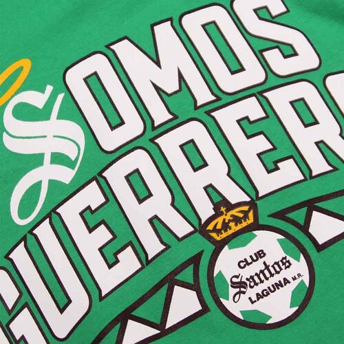 Playera Niño Santos Laguna Somos Guerreros Verde Producto oficial