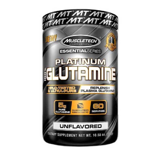 MuscleTech Platinum 100% Glutamine 300G. 60 Serv. - Glutamina