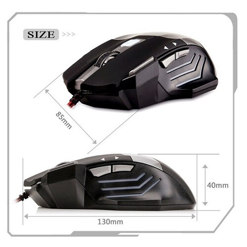Mouse Dragon Gamer Gaming Ergonomico 7d 5500 Dpi Fortnite