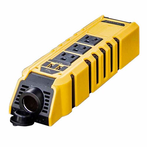 Conector Múltiple Para Auto, Inversor De Voltaje de 150 W, Con Dos Puertos USB Y Tres Contactos Con Terminal A Tierra 09-9160