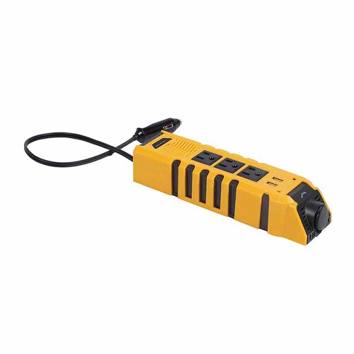 Conector Múltiple Para Auto, Inversor De Voltaje de 150 W, Con Dos Puertos USB Y Tres Contactos Con Terminal A Tierra 09-9160