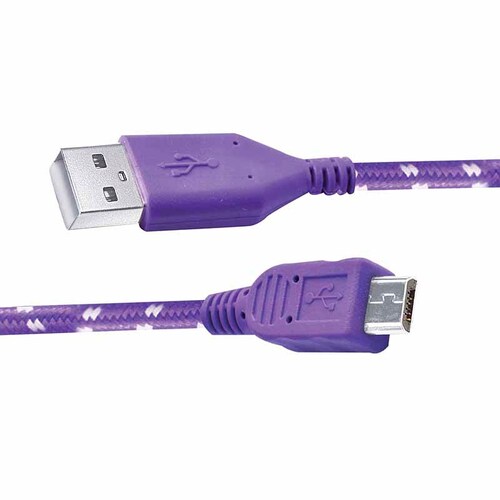 Cable Usb A Micro Usb Agujeta 1 Morado 181213