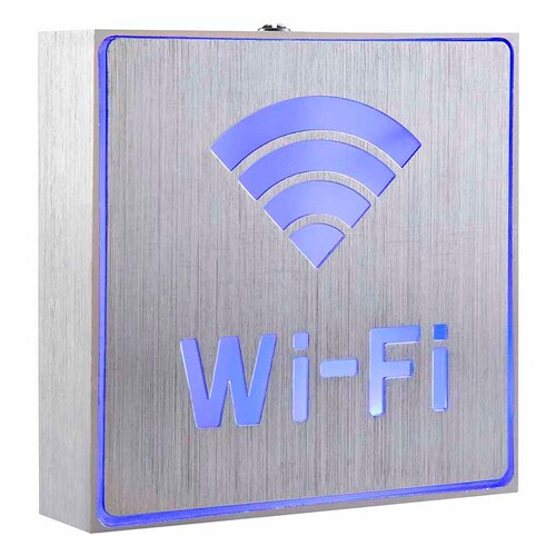 Anuncio Luminoso Color Azul Wifi Mtl-3008