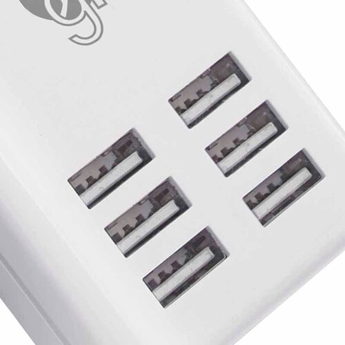 Cargador Múltiple De 6 Entradas Usb De 6A IP-7012