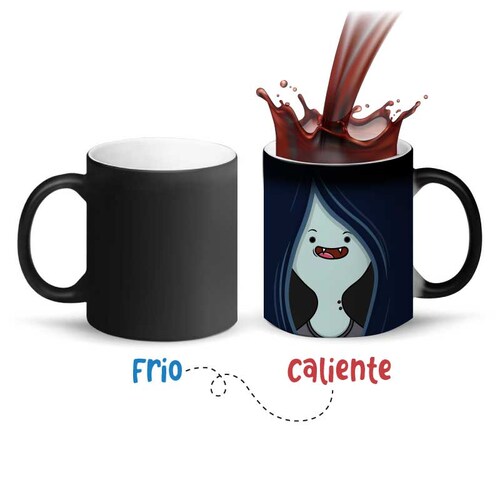 SET 3 TAZAS MAGICAS 11 oz DISEÑO PRINCESAS HORA DE AVENTURA BMO HEROE SHOP