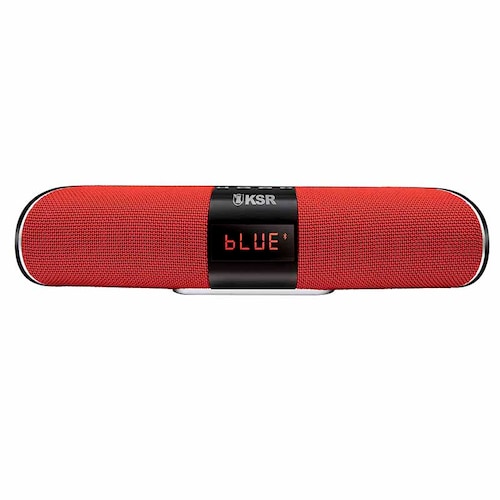 Bocina KSR-LINK Recargable con Bluetooth Color Rojo - Kaiser