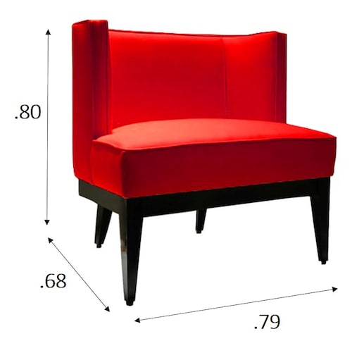 SILLON INDIVIDUAL COMODO AMBER, para SALA y OFICINA, marca POLTRONE