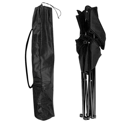 Set 2 Sillas Plegables Playa Jardin Camping Pesca Negro