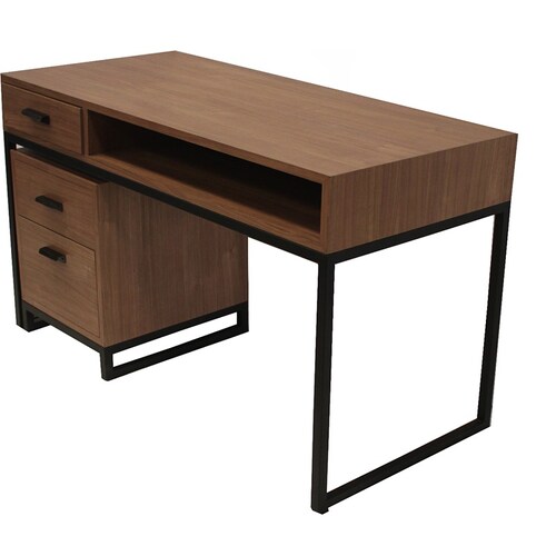 ESCRITORIO INDUSTRIAL modelo FULTON con ARCHIVERO. marca POLTRONE.