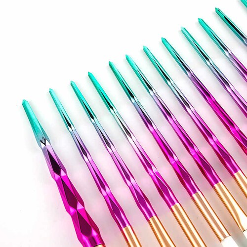 Kit De 20 Brochas De Maquillaje Profesional Sellingo Colors Aqua